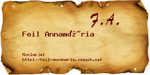 Feil Annamária névjegykártya