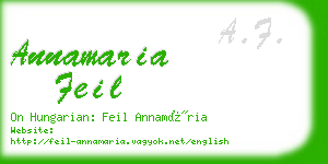 annamaria feil business card